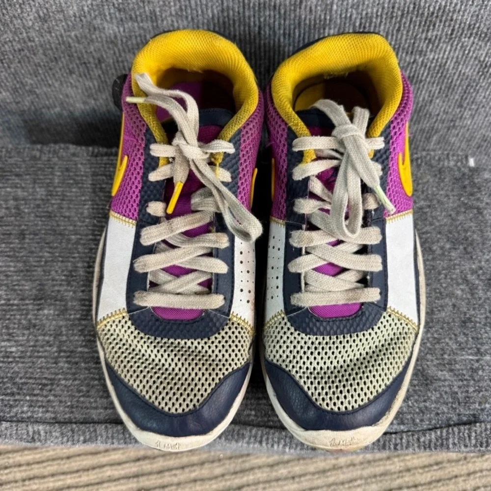 Nike Ja 1 Midnight Series Camp Ja Basketball Shoes Multi-Color Purple Yellow 8.5